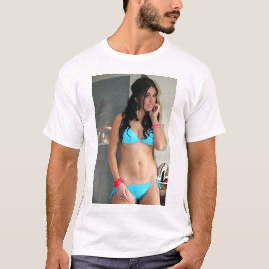 Jacqui, Blue Bikini T-Shirt