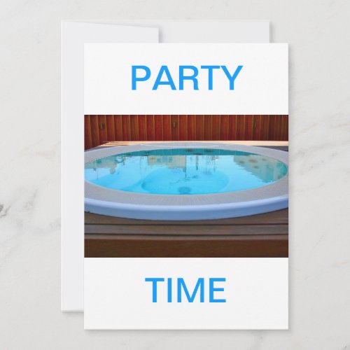 Jacuzzi Party Time Invitation
