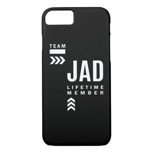 Jad Personalized Name Birthday Gift iPhone 87 Case