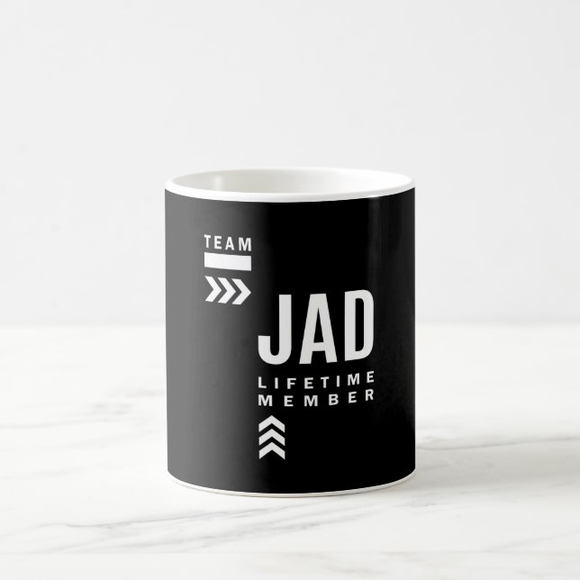 Jad Personalized Name Birthday Gift Coffee Mug (Center)