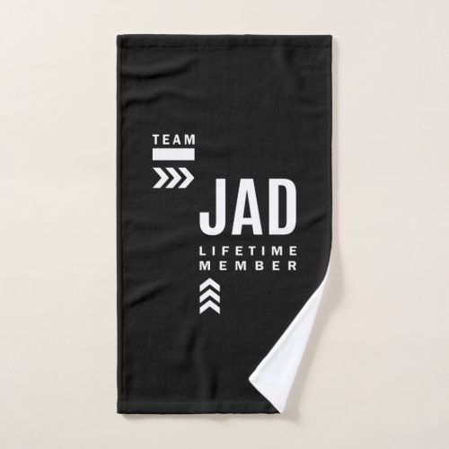 Jad Personalized Name Birthday Gift Hand Towel