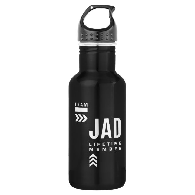 Jad Personalized Name Birthday Gift Stainless Steel Water Bottle (Front)
