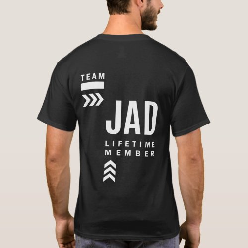Jad Personalized Name Birthday Gift T_Shirt