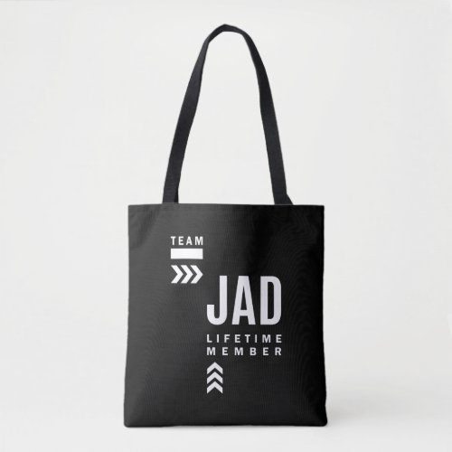 Jad Personalized Name Birthday Gift Tote Bag