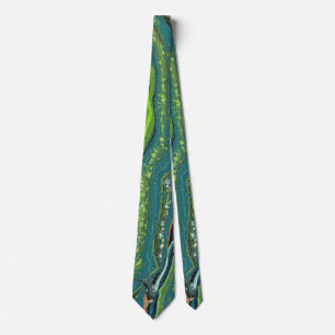 Jada 3 Crazy Green Abstract Tie