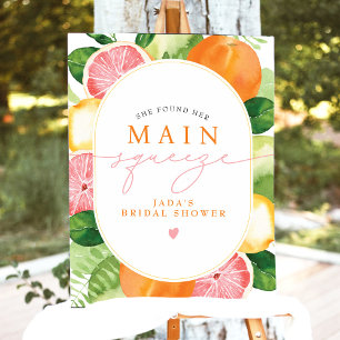 JADA Citrus Fruit Main Squeeze Bridal Shower Foam Board