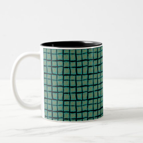 Jade and Turquoise with Gold  Two_Tone Coffee Mug