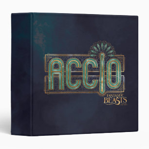 Jade Art Deco ACCIO™ Spell Graphic 3 Ring Binder