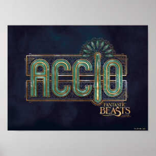 Jade Art Deco ACCIO™ Spell Graphic Poster