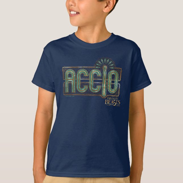 Jade Art Deco ACCIO™ Spell Graphic T-Shirt (Front)