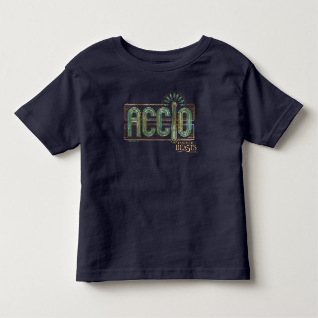 Jade Art Deco ACCIO™ Spell Graphic Toddler T-shirt (Front)