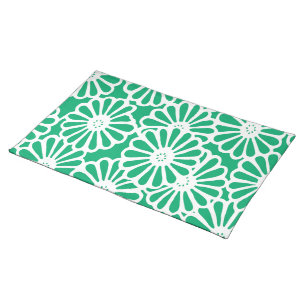 Jade Asian Moods Floral Cloth Placemat