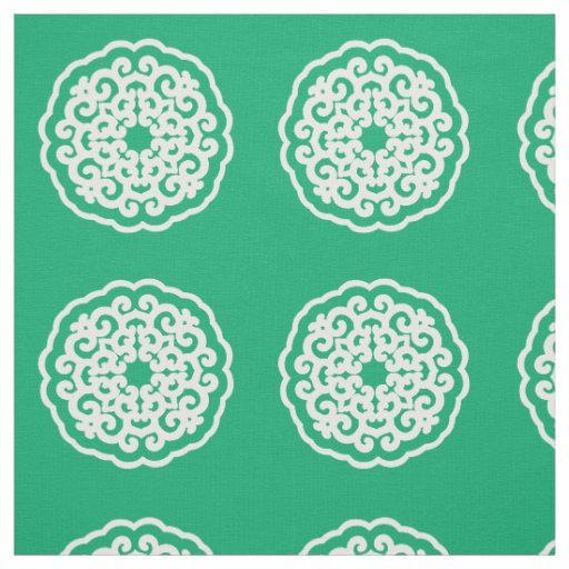 Jade Asian Moods Mandalla ~ small pattern Fabric