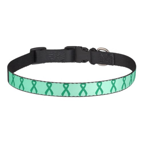 Jade Awareness Ribbon Support Pet Collar