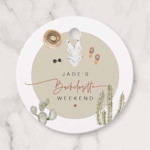 JADE Boho Desert Cactus Scottsdale Before the Veil Favor Tags