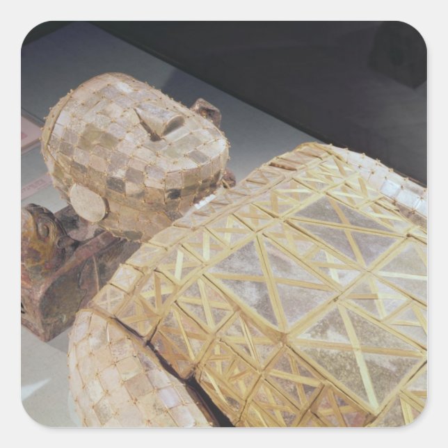 Jade burial suit square sticker (Front)