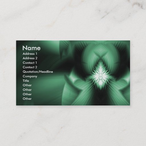Customizable Jade Business Card Templates