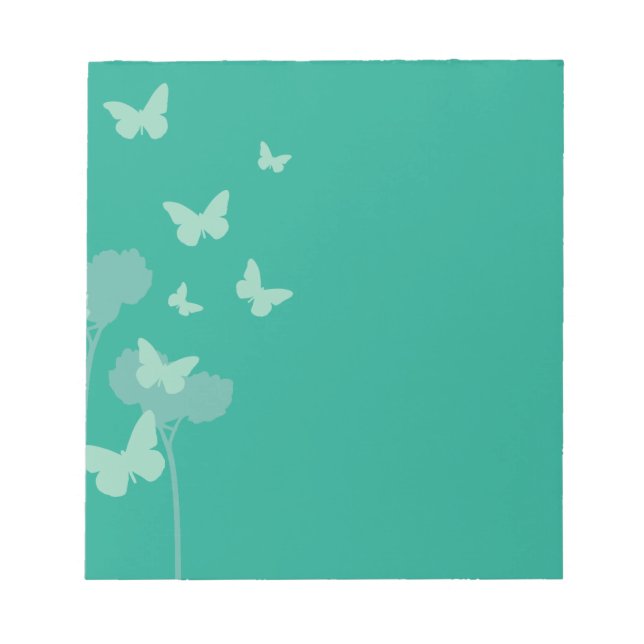 Jade Butterflies Notepad (Front)