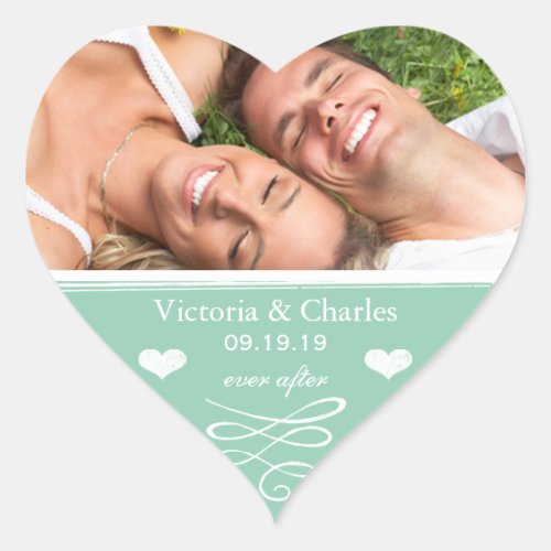 Jade Chalkboard Wedding Save the Date Seal