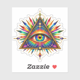 Jade Dawn Triangle Custom-Cut Vinyl Sticker