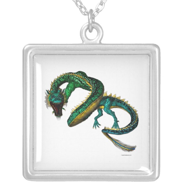 Jade Dragon Necklace (Front)