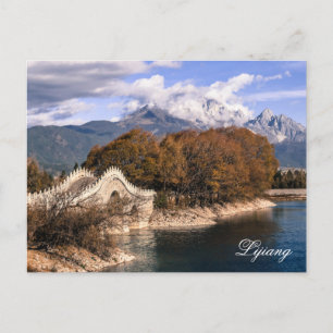 Jade Dragon Snow Mountain in Lijiang, China Postcard