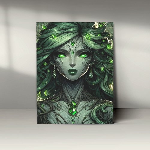 Jade-Eyed Earth Mother Canvas Print