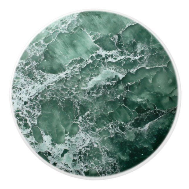 Jade Gem Pattern Ceramic Knob (Front)