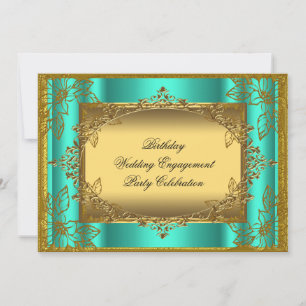 Jade Gold Birthday Wedding Engagement TEMPLATE