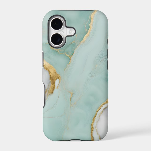 Jade Gold Marble Case-Mate iPhone Case (Back)