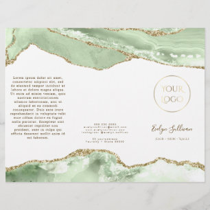 Jade green agate brochure