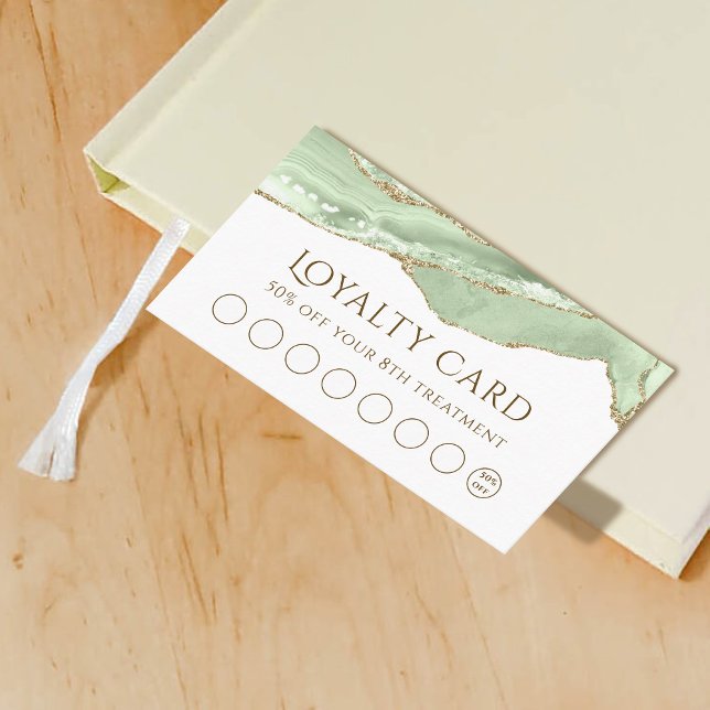 Jade Green  Agate Loyalty Card (Creator Uploaded)