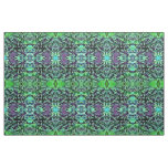 Jade Green and Purple Camouflage Pattern Fabric
