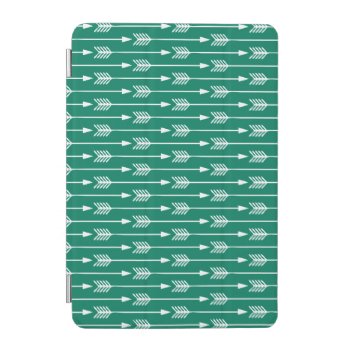 Jade Green Arrows Pattern Ipad Mini Cover by heartlockedcases at Zazzle