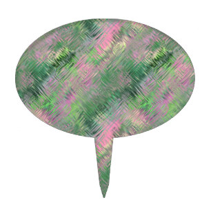 Jade Green Crystal Gel Pattern Cake Topper