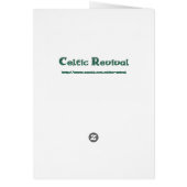 Jade Green Metal Celtic Knot Cards (Back)