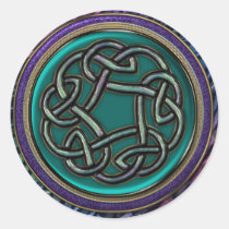 Jade Green Metal Celtic Knot