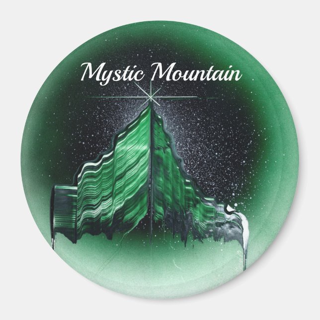 Jade Green Mountain Magnet (Front)