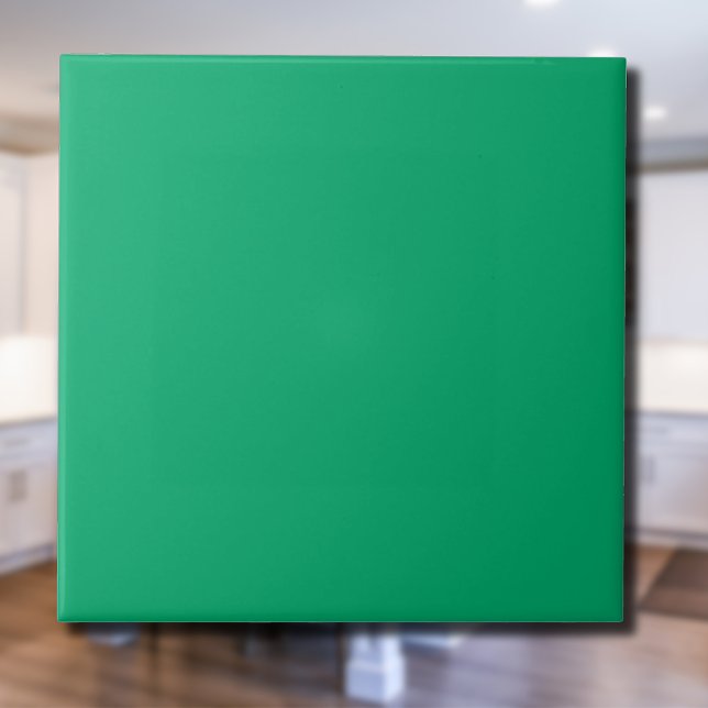 Jade Green Solid Color | Classic | Elegant Ceramic Tile (Creator Uploaded)