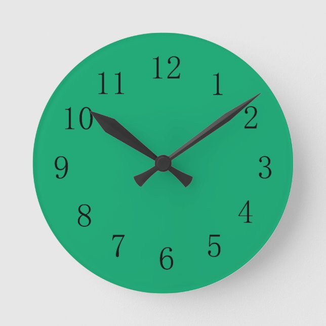 Jade Green Wall Clock (Front)