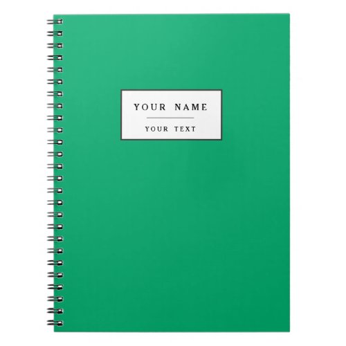 Jade High End Solid Colored Notebook