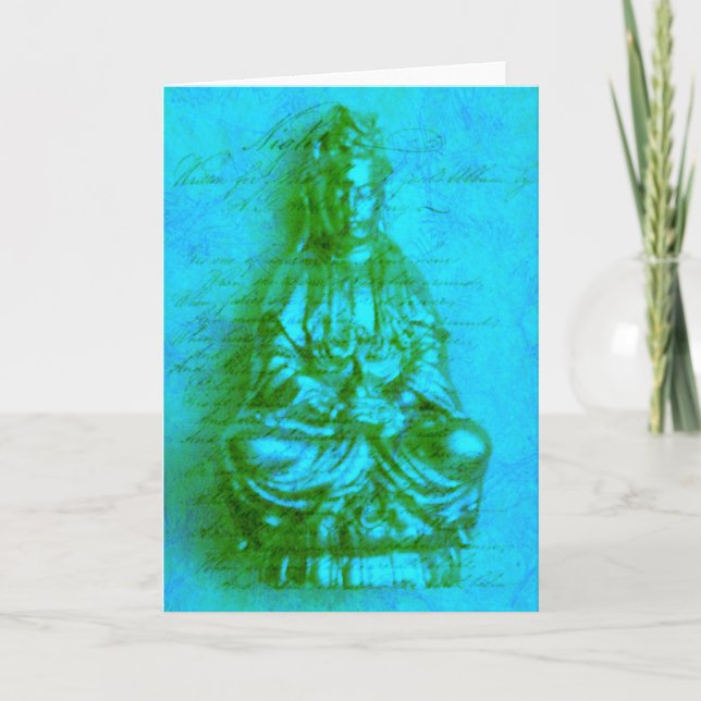 Jade Kwan Yin card (Front)