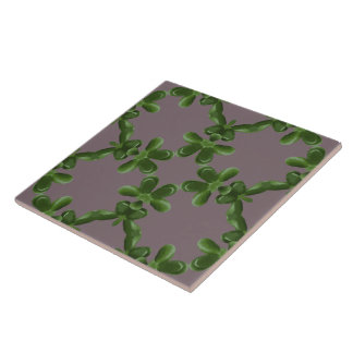 Jade Lattice in Dusty Lilac Ceramic Tile