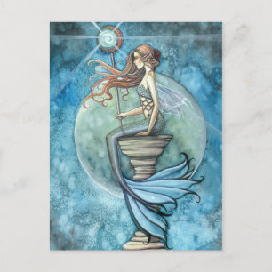 Jade Moon Mermaid Postcard