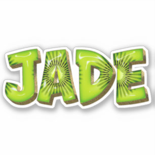 Jade Name Kiwi Design Decal Sticker