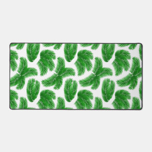 Jade Palm Frond Jungle Workspace Aesthetic Desk Mat