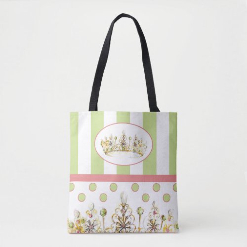 Jade Pearl Crown Tote by Heather French Henry
