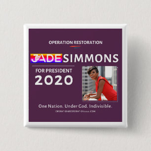 Jade Simmons for President 2020 Button