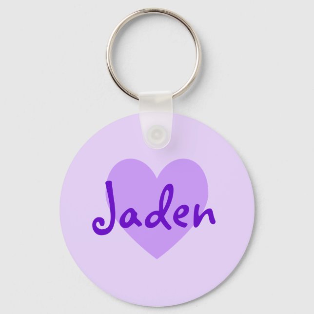 Jaden in Purple Keychain (Front)
