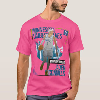Jaden Mcdaniels Basketball Art Timberwolve 1 T-Shirt